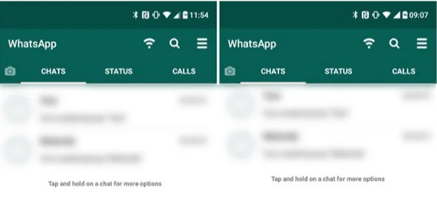 Comparativa de interfaces GBWhatsapp y Whatsapp Plus